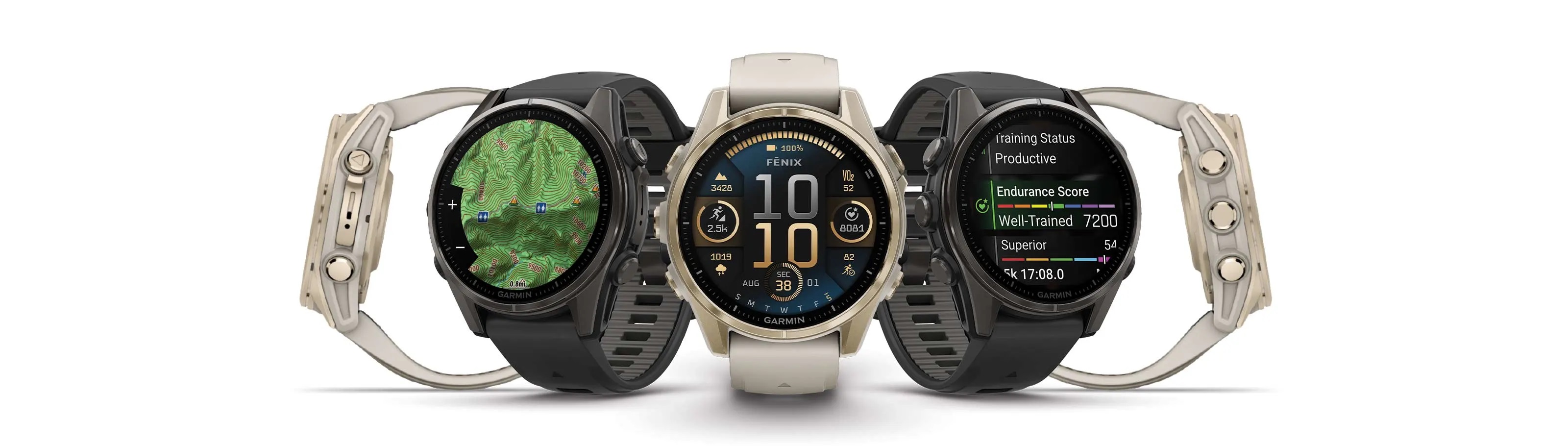 Умные часы Garmin Fenix 8, 43 мм, AMOLED, Silver with White Stone silicone band